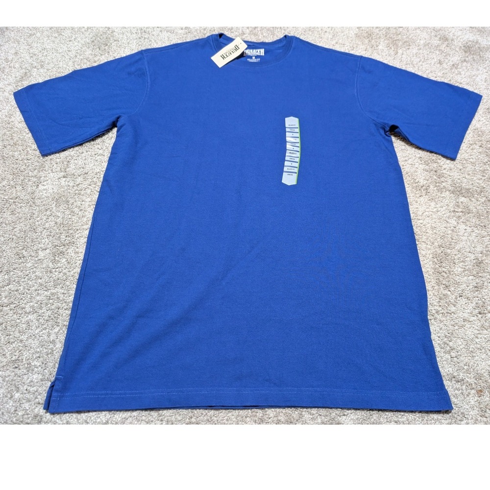 Duluth Trading Co T-Shirt‎ Mens M Blue Longtail T Relaxed Fit Short Sleeve Work